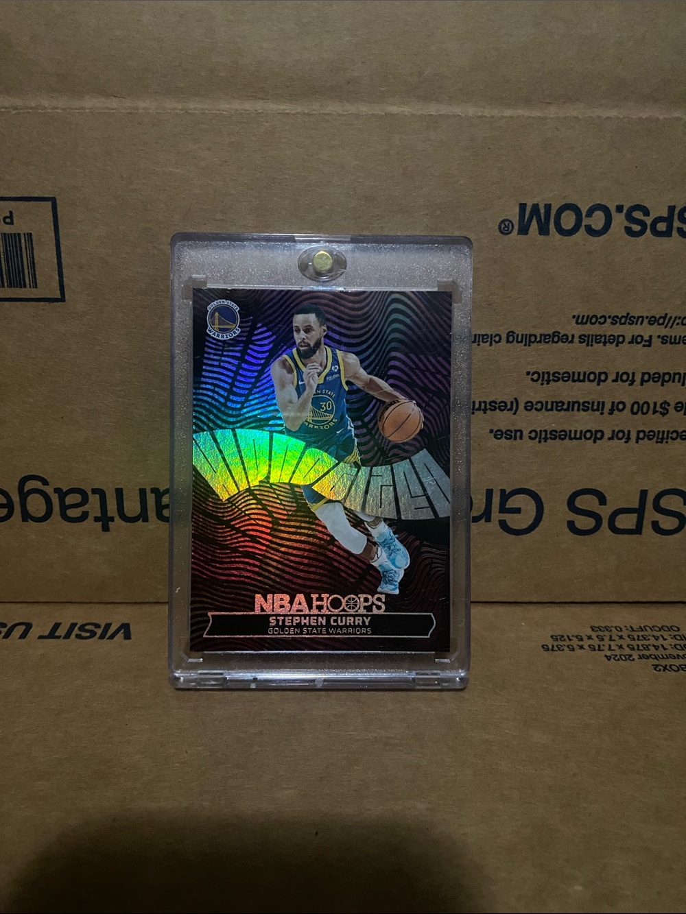 adidas Black Purple Holo Trading Card Display